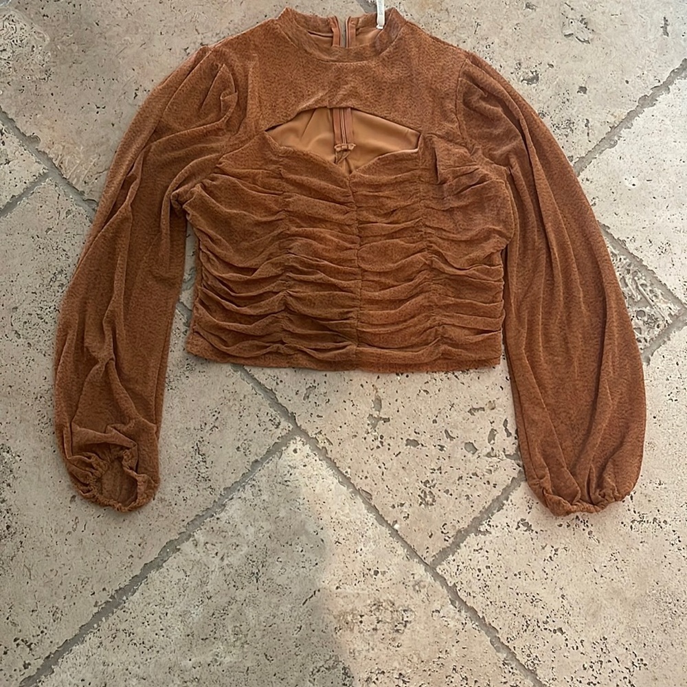 Ruched crop top